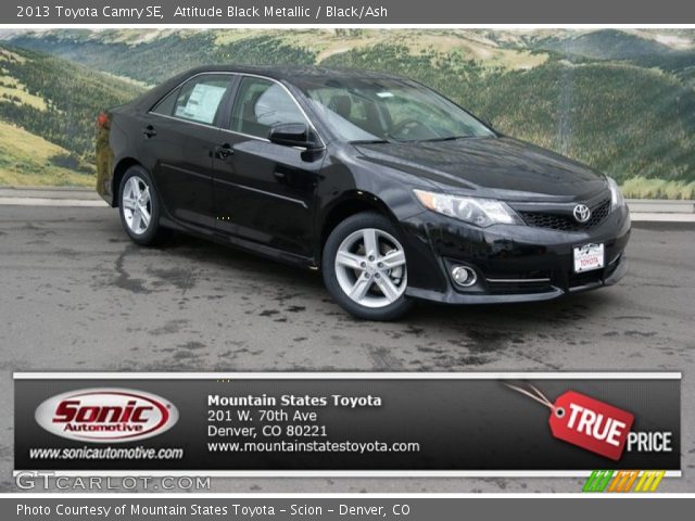 2013 Toyota Camry SE in Attitude Black Metallic