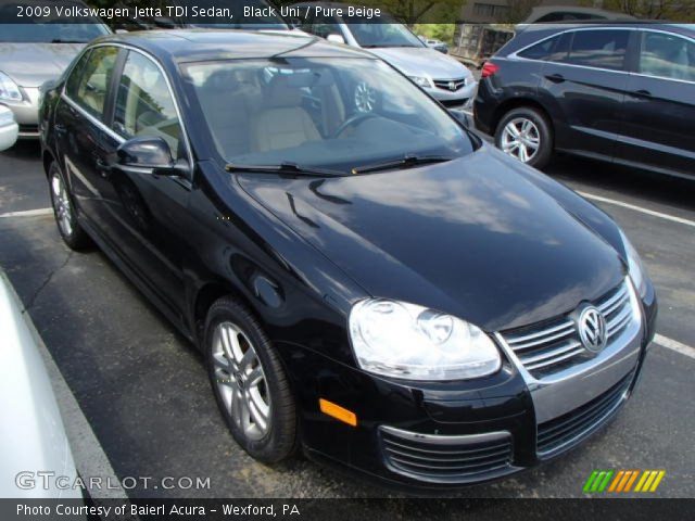 2009 Volkswagen Jetta TDI Sedan in Black Uni