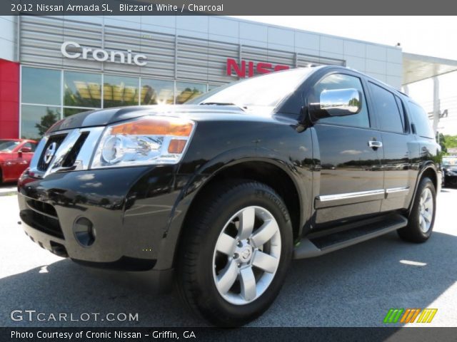 2012 Nissan Armada SL in Blizzard White