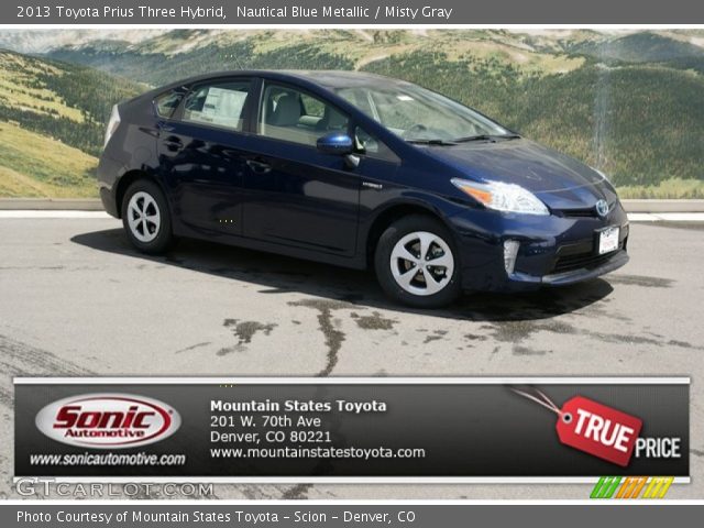 2013 Toyota Prius Three Hybrid in Nautical Blue Metallic