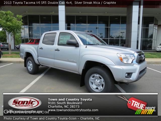 2013 Toyota Tacoma V6 SR5 Double Cab 4x4 in Silver Streak Mica