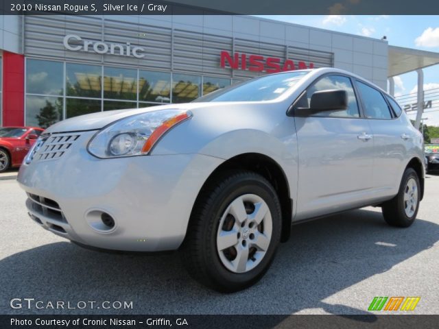 2010 Nissan Rogue S in Silver Ice