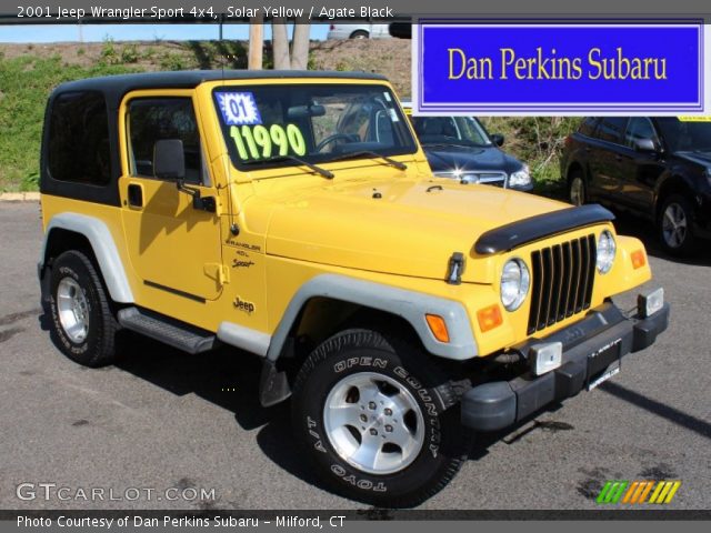 2001 Jeep Wrangler Sport 4x4 in Solar Yellow
