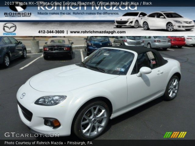 2013 Mazda MX-5 Miata Grand Touring Roadster in Crystal White Pearl Mica