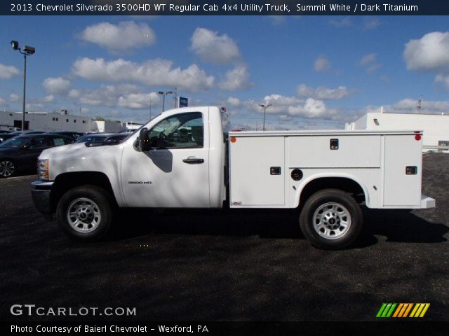 2013 Chevrolet Silverado 3500HD WT Regular Cab 4x4 Utility Truck in Summit White
