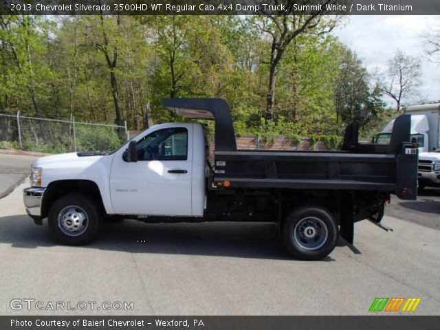 2013 Chevrolet Silverado 3500HD WT Regular Cab 4x4 Dump Truck in Summit White