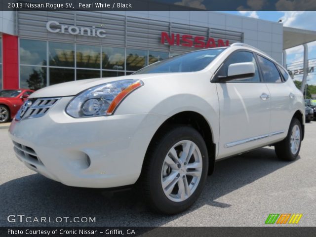 2013 Nissan Rogue SV in Pearl White