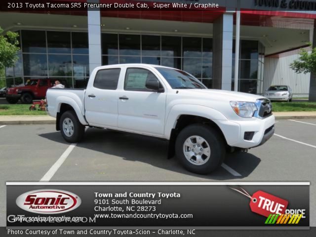 2013 Toyota Tacoma SR5 Prerunner Double Cab in Super White