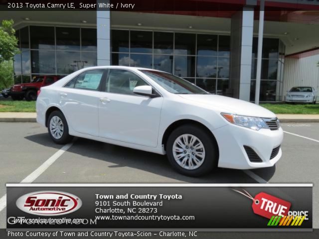 2013 Toyota Camry LE in Super White
