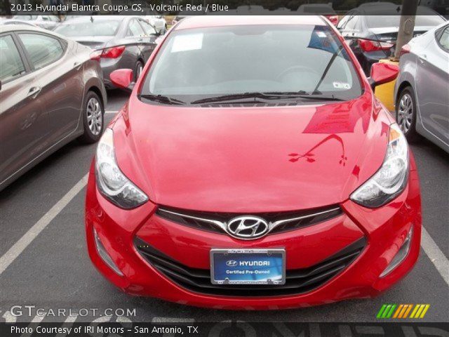 2013 Hyundai Elantra Coupe GS in Volcanic Red