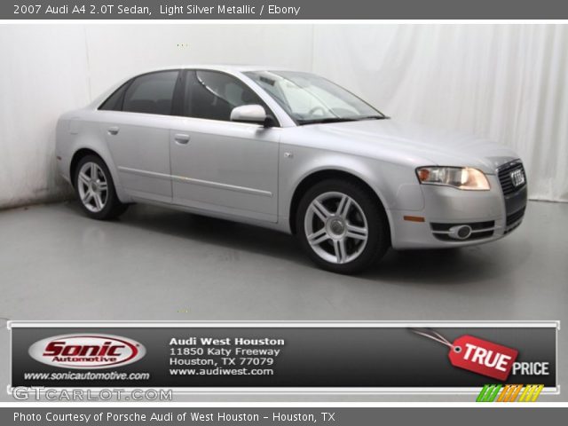 2007 Audi A4 2.0T Sedan in Light Silver Metallic