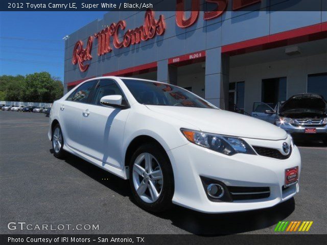 2012 Toyota Camry LE in Super White