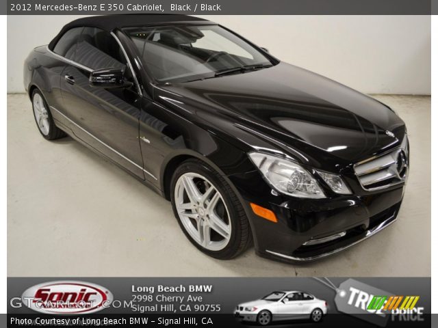 2012 Mercedes-Benz E 350 Cabriolet in Black