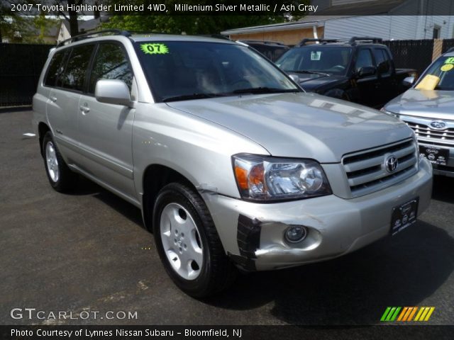 2007 Toyota Highlander Limited 4WD in Millenium Silver Metallic