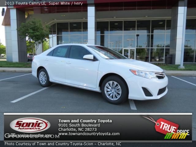 2013 Toyota Camry LE in Super White