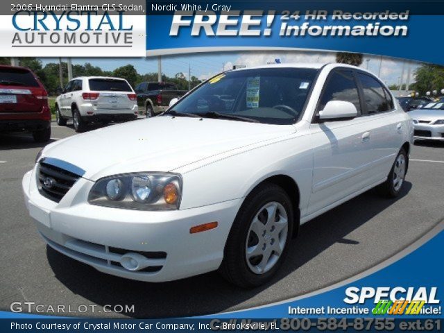 2006 Hyundai Elantra GLS Sedan in Nordic White