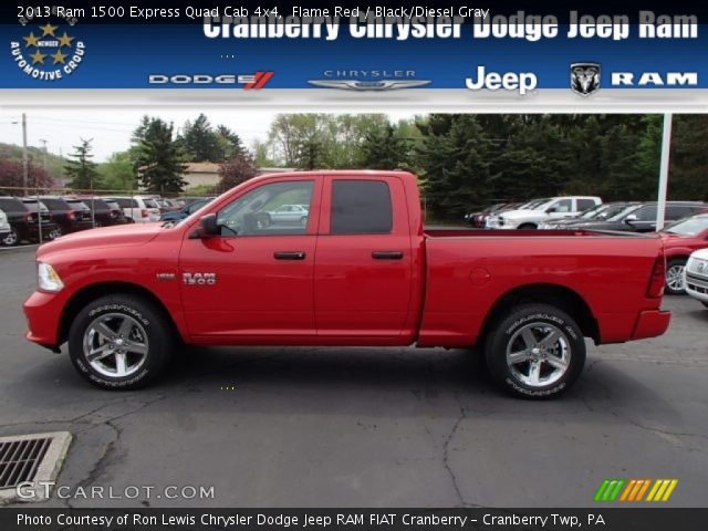 2013 Ram 1500 Express Quad Cab 4x4 in Flame Red