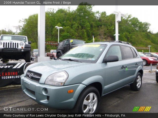 2006 Hyundai Tucson GL in Alpine Frost