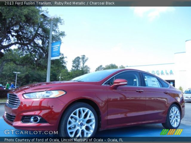 2013 Ford Fusion Titanium in Ruby Red Metallic