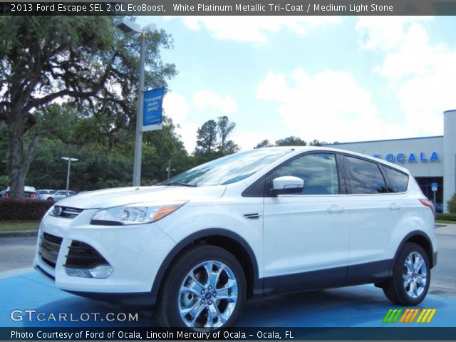 2013 Ford Escape SEL 2.0L EcoBoost in White Platinum Metallic Tri-Coat