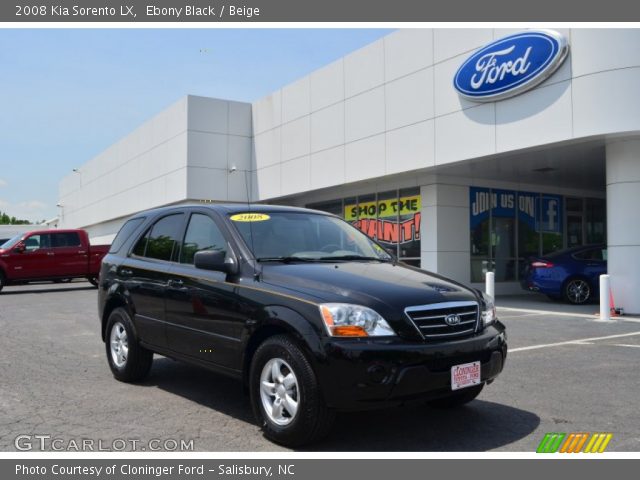 2008 Kia Sorento LX in Ebony Black