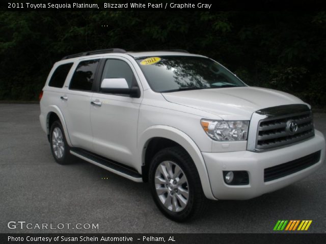 2011 Toyota Sequoia Platinum in Blizzard White Pearl