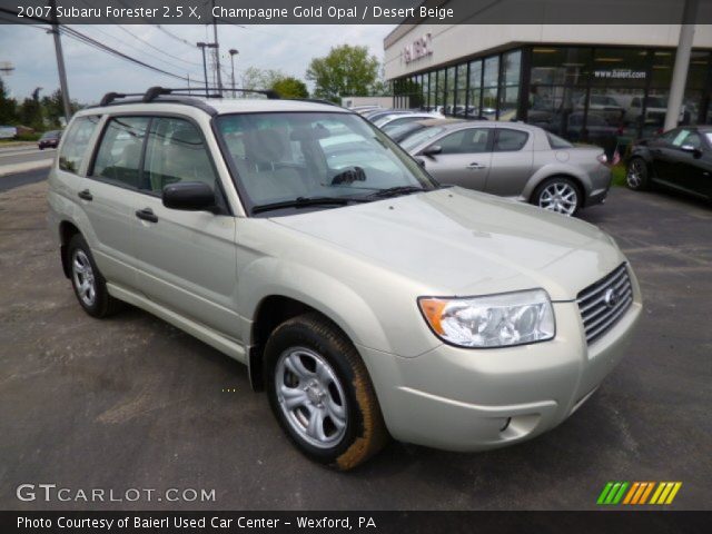 2007 Subaru Forester 2.5 X in Champagne Gold Opal