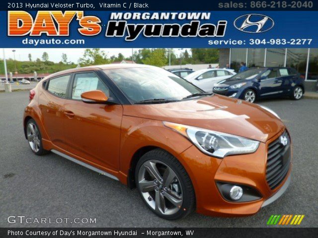 2013 Hyundai Veloster Turbo in Vitamin C