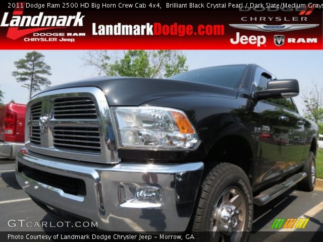 2011 Dodge Ram 2500 HD Big Horn Crew Cab 4x4 in Brilliant Black Crystal Pearl