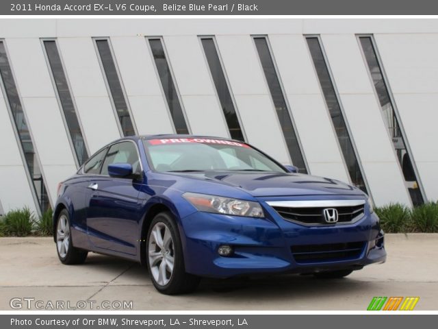 2011 Honda Accord EX-L V6 Coupe in Belize Blue Pearl