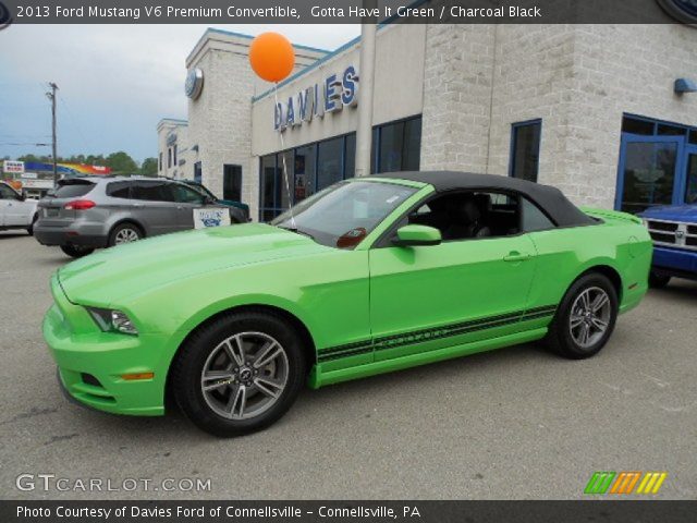 2013 Ford Mustang V6 Premium Convertible in Gotta Have It Green