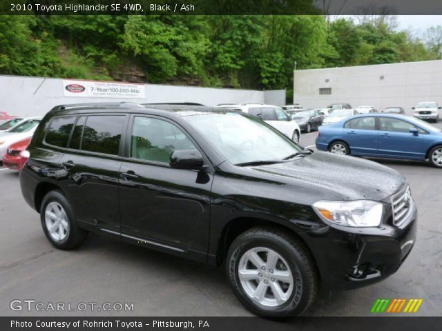 2010 Toyota Highlander SE 4WD in Black