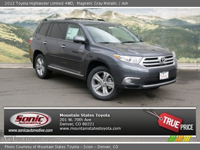 2013 Toyota Highlander Limited 4WD in Magnetic Gray Metallic