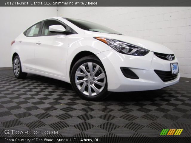 2012 Hyundai Elantra GLS in Shimmering White