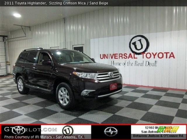 2011 Toyota Highlander  in Sizzling Crimson Mica