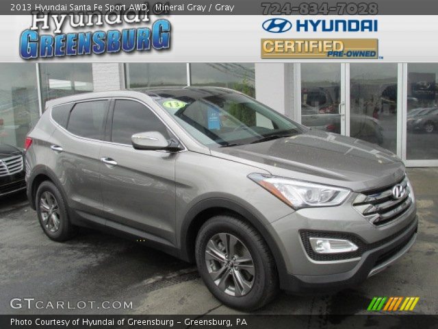 2013 Hyundai Santa Fe Sport AWD in Mineral Gray