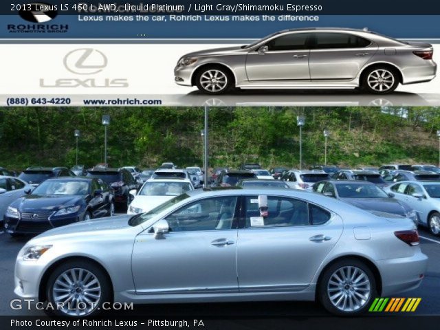 2013 Lexus LS 460 L AWD in Liquid Platinum
