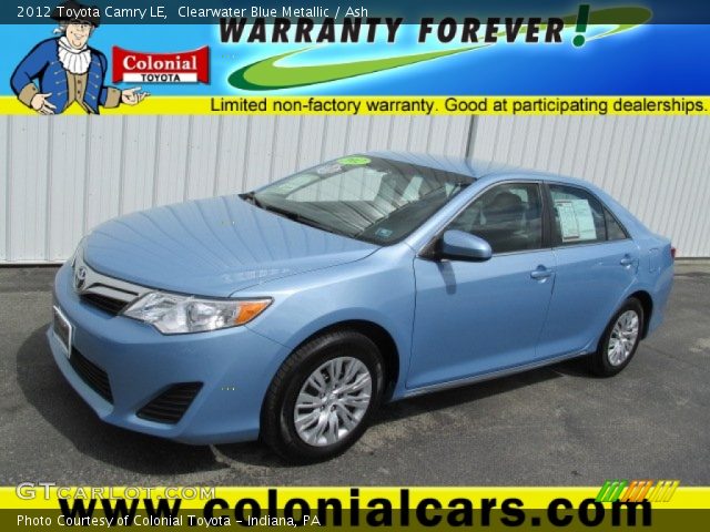 2012 Toyota Camry LE in Clearwater Blue Metallic