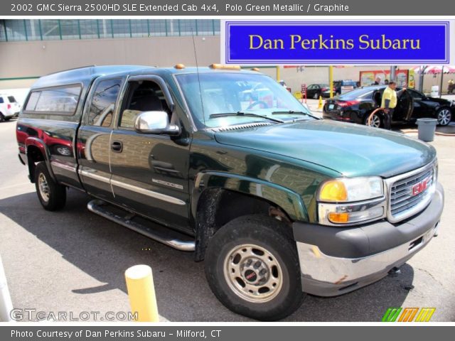 2002 GMC Sierra 2500HD SLE Extended Cab 4x4 in Polo Green Metallic