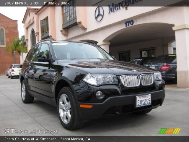 2007 BMW X3 3.0si in Jet Black