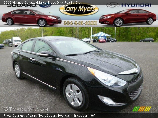 2012 Hyundai Sonata Hybrid in Black Onyx Pearl