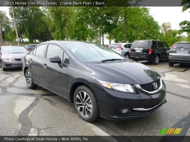 2013 Honda Civic EX-L Sedan in Crystal Black Pearl