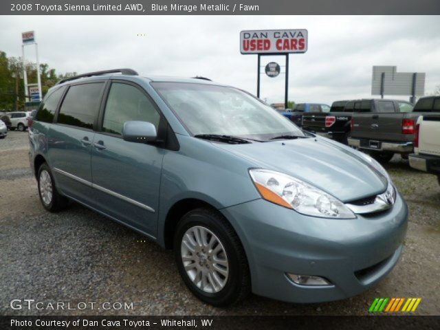 2008 Toyota Sienna Limited AWD in Blue Mirage Metallic