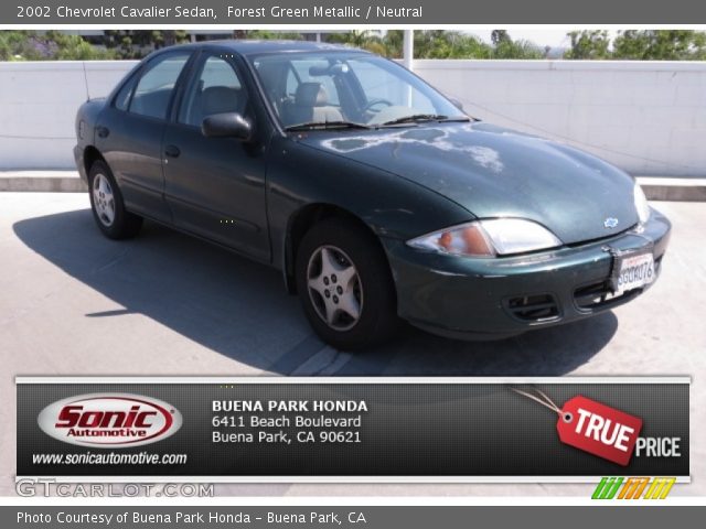 2002 Chevrolet Cavalier Sedan in Forest Green Metallic