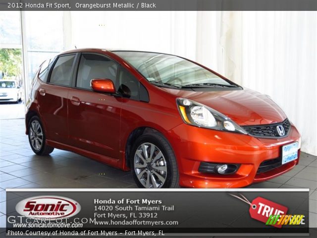 2012 Honda Fit Sport in Orangeburst Metallic
