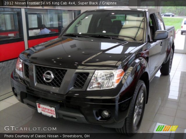 2012 Nissan Frontier SV V6 King Cab 4x4 in Super Black
