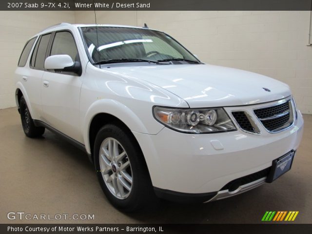 2007 Saab 9-7X 4.2i in Winter White