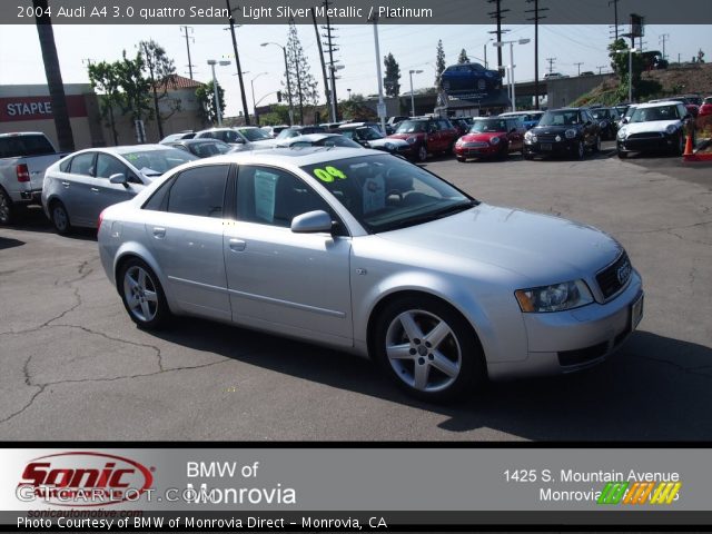2004 Audi A4 3.0 quattro Sedan in Light Silver Metallic