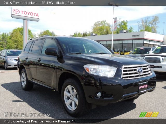 2010 Toyota Highlander SE 4WD in Black