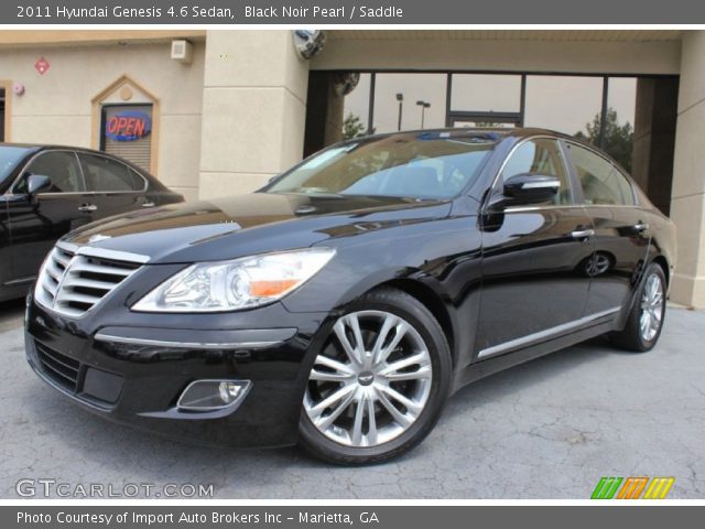 2011 Hyundai Genesis 4.6 Sedan in Black Noir Pearl